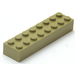 LEGO Verde oliva Ladrillo 2 x 8 (3007 / 93888)