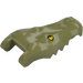 LEGO Olive Green Crocodile Head with Yellow Eyes (18905 / 78323)