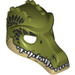 LEGO Olive Green Crocodile Mask with Tan Lower Jaw (12551 / 20082)
