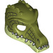 LEGO Olive Green Crocodile Mask with Yellowish Green Lower Jaw (12551 / 20048)