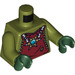 LEGO Olive verte Crominus avec Dark rouge Torn Casquette, Pearl Gold Épaule Armour, et Chi Torse (973 / 76382)