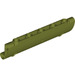 LEGO Olive Green Curved Panel 11 x 3 with 2 Pin Holes (62531)