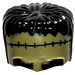 LEGO Verde oliva Frankenstein Monster Parte superior Cabeza con Negro Pelo y Stitches (22179 / 93556)