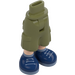 LEGO Olive Green Hip with Shorts with Cargo Pockets with Dark blue Shoes (2268)