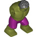 LEGO Olive Green Hulk Body with Magenta Pants and Black Hair (68137)