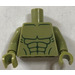 LEGO Olivově zelená Minifigurka Trup Bare Truhla - Hulk (973)