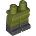 LEGO Olivgrün Minifigure Hüften und Beine mit Schwarz Boots (21019 / 77601)