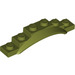 LEGO Olive Green Mudguard Plate 1 x 6 with Edge (4925 / 62361)