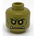 LEGO Olive Green Orc Head (Recessed Solid Stud) (3626)