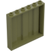 LEGO Olive Green Panel 1 x 6 x 5 with Corrugation (23405)