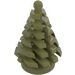 LEGO Vert Olive Pine Arbre (Petit) 3 x 3 x 4 (2435)