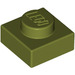 LEGO Olive Green Plate 1 x 1 (3024)