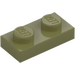 LEGO Olive Green Plate 1 x 2 (3023 / 28653)