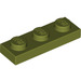 LEGO Olive Green Plate 1 x 3 (3623)