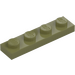 LEGO Olijfgroen Plaat 1 x 4 (3710)