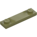 LEGO Olive Green Plate 1 x 4 with Two Studs with Groove (41740)