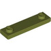 LEGO Olive Green Plate 1 x 4 with Two Studs with Groove (41740)