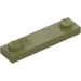 LEGO Olive Green Plate 1 x 4 with Two Studs without Groove (92593)