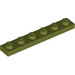 LEGO Olive Green Plate 1 x 6 (3666)
