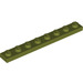 LEGO Olive Green Plate 1 x 8 (3460)