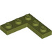 LEGO Olive verte assiette 3 x 3 Coin (77844)