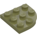 LEGO Olive Green Plate 3 x 3 Round Corner (30357)