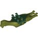 LEGO Olive Green Pteranodon Body with Dark Green Top (47587 / 98653)