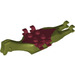 LEGO Olive Green Pteranodon Body with Dark Red Top (47587 / 98653)