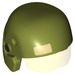 LEGO Olive Green Resistance Trooper Helmet with Transparent Yellow Visor with Square (35561 / 35648)