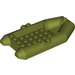 LEGO Olive Green Rubber Boat 6 x 12 x 2 (78611)