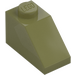 LEGO Olive Green Slope 1 x 2 (45°) (3040)
