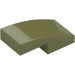 LEGO Olivgrön Backe 1 x 2 Böjd (11477)