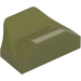 LEGO Olive Green Slope 1 x 2 x 0.7 Curved with Fin (47458 / 81300)