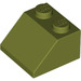 LEGO Olive Green Slope 2 x 2 (45°) (3039 / 6227)