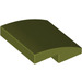 LEGO Olive Green Slope 2 x 2 Curved (15068)