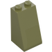 LEGO Olive Green Slope 2 x 2 x 3 (75°) (Solid Studs) (98560)