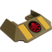 LEGO Olivgrün Steigung 4 x 6 mit Ausgeschnitten mit Hydra Logo und Gelb Streifen Aufkleber (13269)
