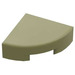 LEGO Olive Green Tile 1 x 1 Quarter Circle (25269)