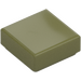LEGO Olive Green Tile 1 x 1 with Groove (3070)