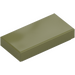 LEGO Olive Green Tile 1 x 2 with Groove (3069)