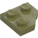 LEGO Olive Green Wedge Plate 2 x 2 Cut Corner (26601)