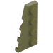 LEGO Olivengrønn Kile Plate 2 x 4 Vinge Venstre (41770)