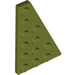 LEGO Olive Green Wedge Plate 4 x 6 Wing Right (48205)