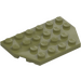 LEGO Olive Green Wedge Plate 4 x 6 without Corners (32059 / 88165)