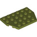LEGO Olive Green Wedge Plate 4 x 6 without Corners (32059 / 88165)