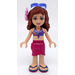 LEGO Olivia, Magenta Wrap Skirt Minifigur