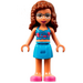 LEGO Olivia mit Blau oben und Rock Minifigur