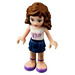 LEGO Olivia met Kers Blossom Top Minifiguur