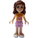 LEGO Olivia with Heart Top and Light Pink Skirt Minifigure