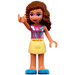 LEGO Olivia mit Blatt oben Minifigur